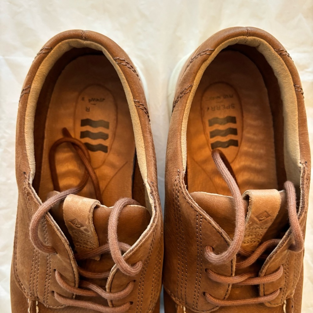 SPERRY Coastal plushwave slip on shoe brown nubuck SZ 8.5 Worn once - Picture 8 of 14